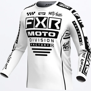 FXR Youth Podium MX Jersey - White/Black